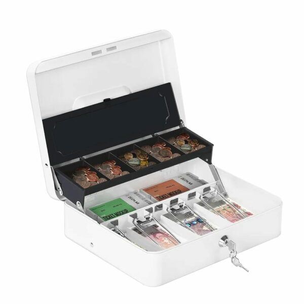 CAJA CHICA METAL PARA GUARDAR BILLETES Y MONEDAS - Image 3