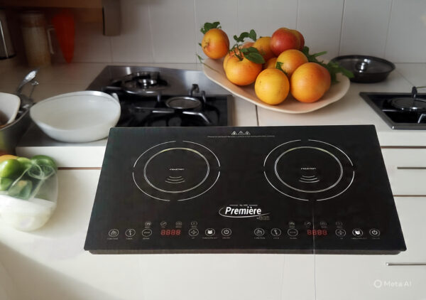 Estufa de mesa eléctrica de inducción 2 hornillas Marca PREMIERE