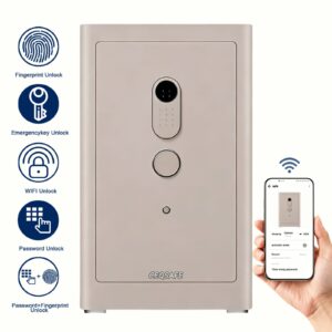 Caja fuerte inteligente con conexión a wifi, huella, código, llave